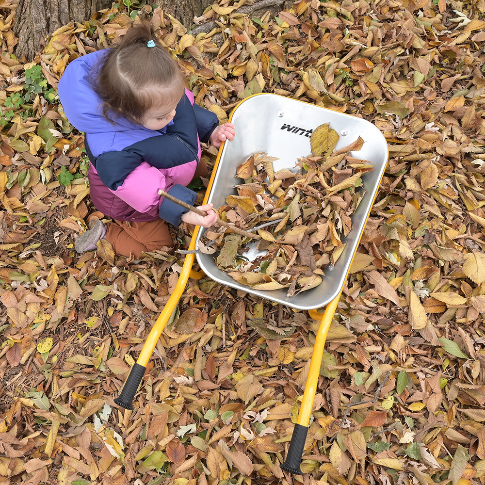 Metal wheelbarrow child online