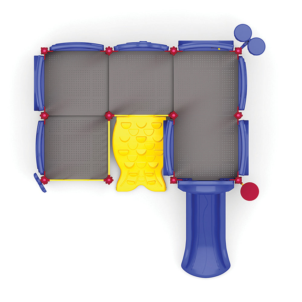 Top View Falkville Toddler Playground Equipment in Primary Colors