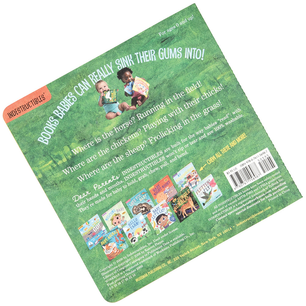 Back View of Indestructibles™ Wiggle March Baby Book