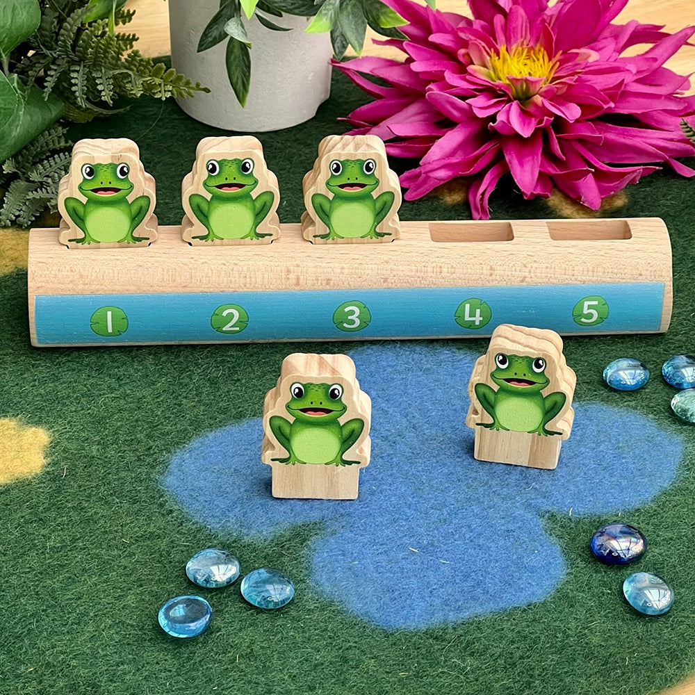 Learning to Count with Five Frogs on A Log