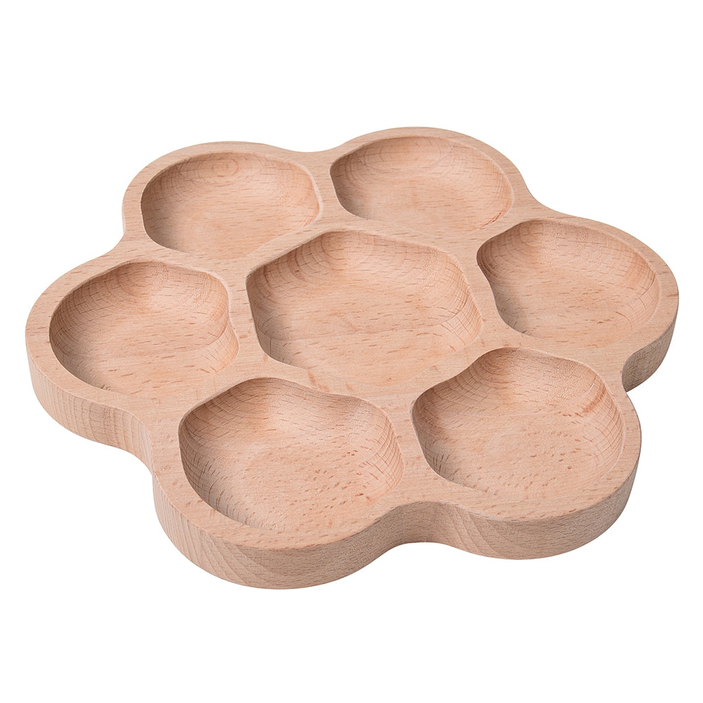 Eco-Friendly Wooden Flower Sorting Tray | Nature-Inspired Math & Loose Parts Pla YD-62