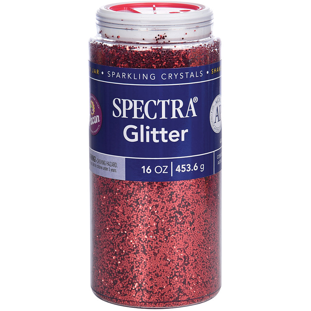Glitter 1 pound Jar - Red