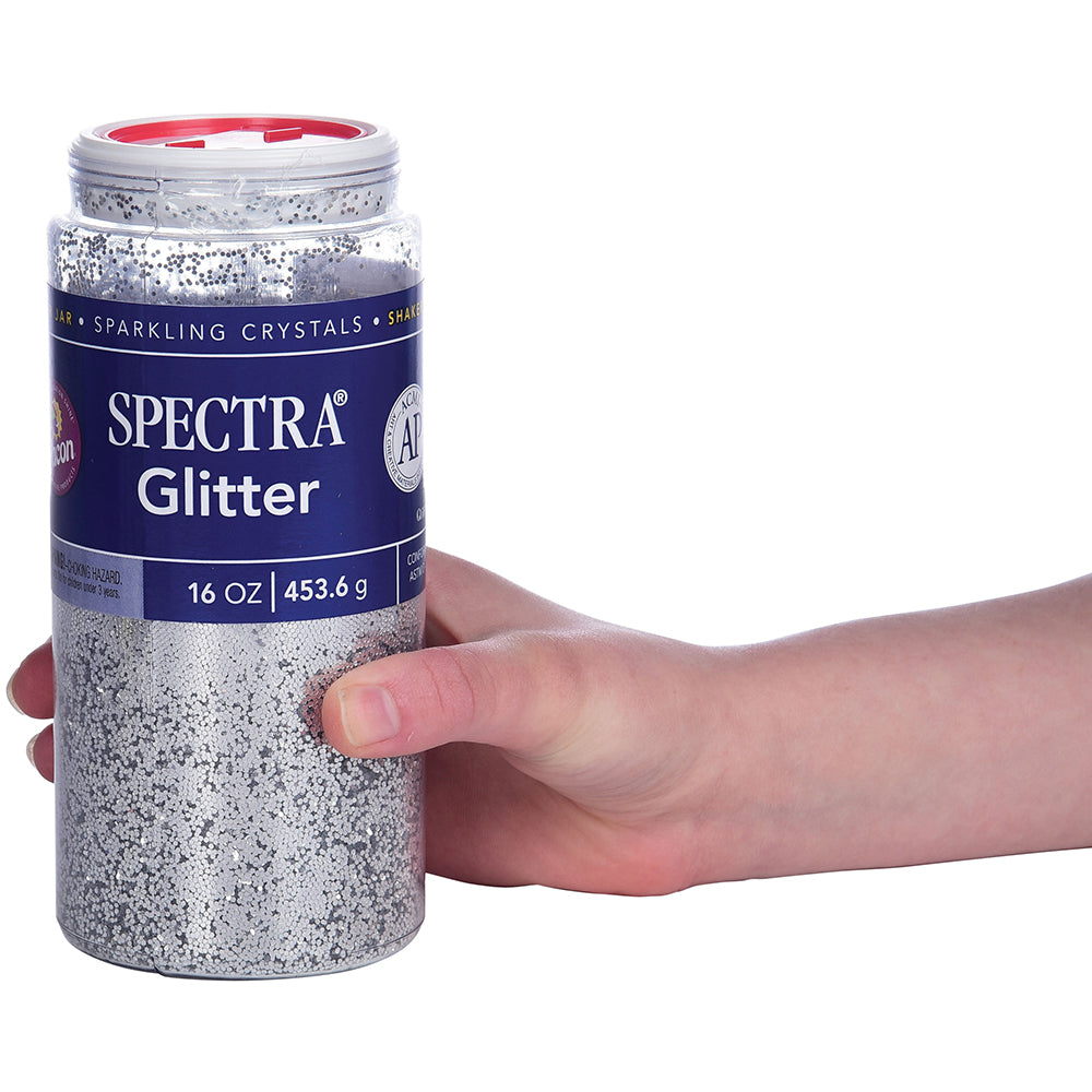 Glitter 1 pound Jar - Silver
