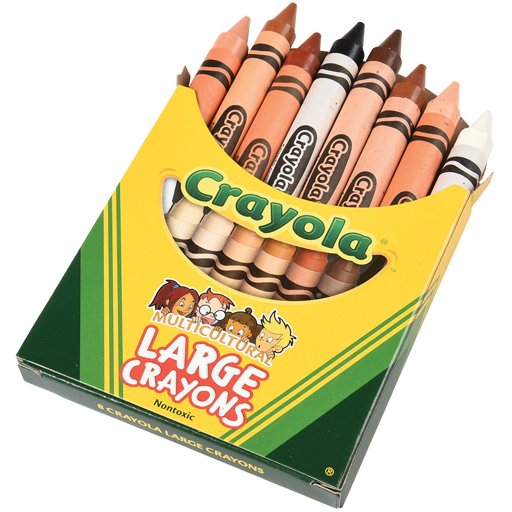 Crayola® Large Multicultural Crayons - 8 Ct.