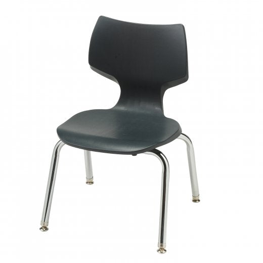 Contemporary T-Back Chairs-12 inch-Navy