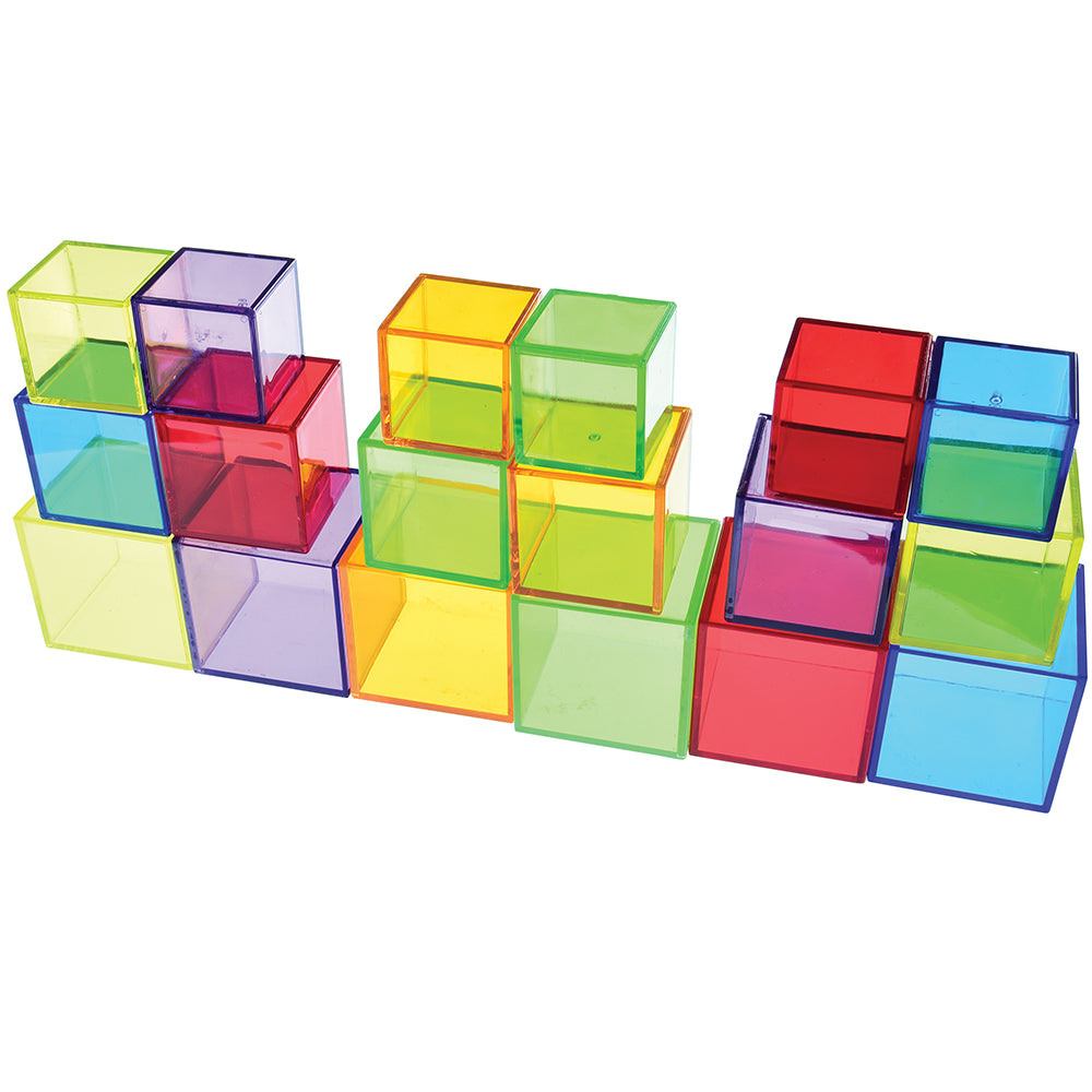 Translucent Cube Blocks 54 pc. Set