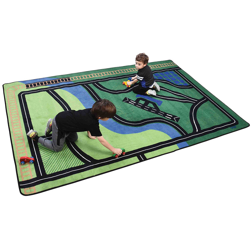 Transportation Rug For Pretend Fun - 6' x 9' CKD-69
