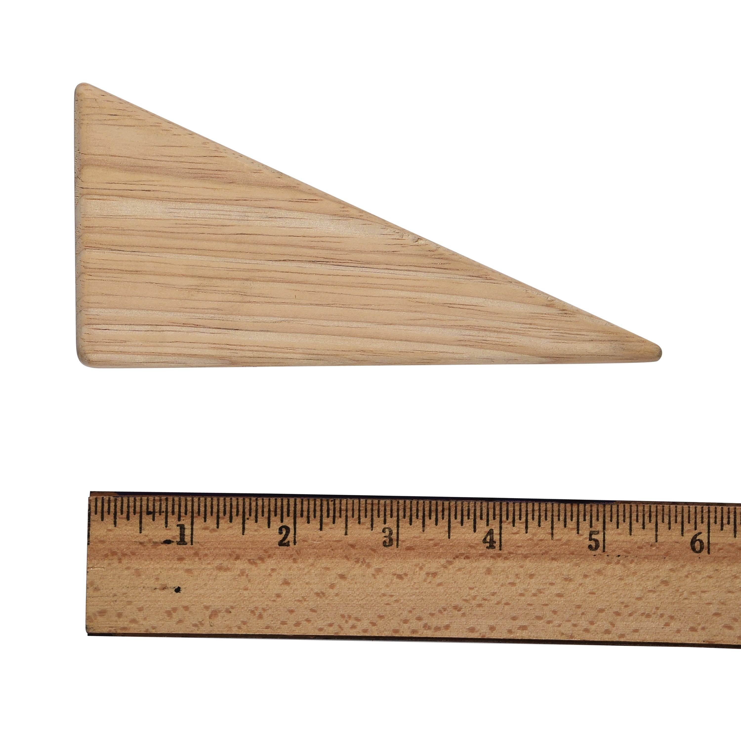 Wood Unit Blocks: Large Triangle Block (Right Angle Triangle)