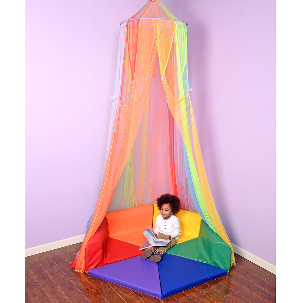 Rainbow Canopy Tent  Kids Canopy for Reading & Play