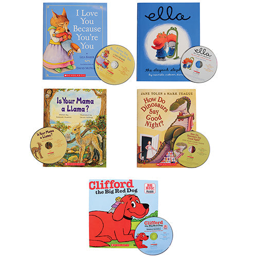 Read Along Books with Audio CDs / Set of 5