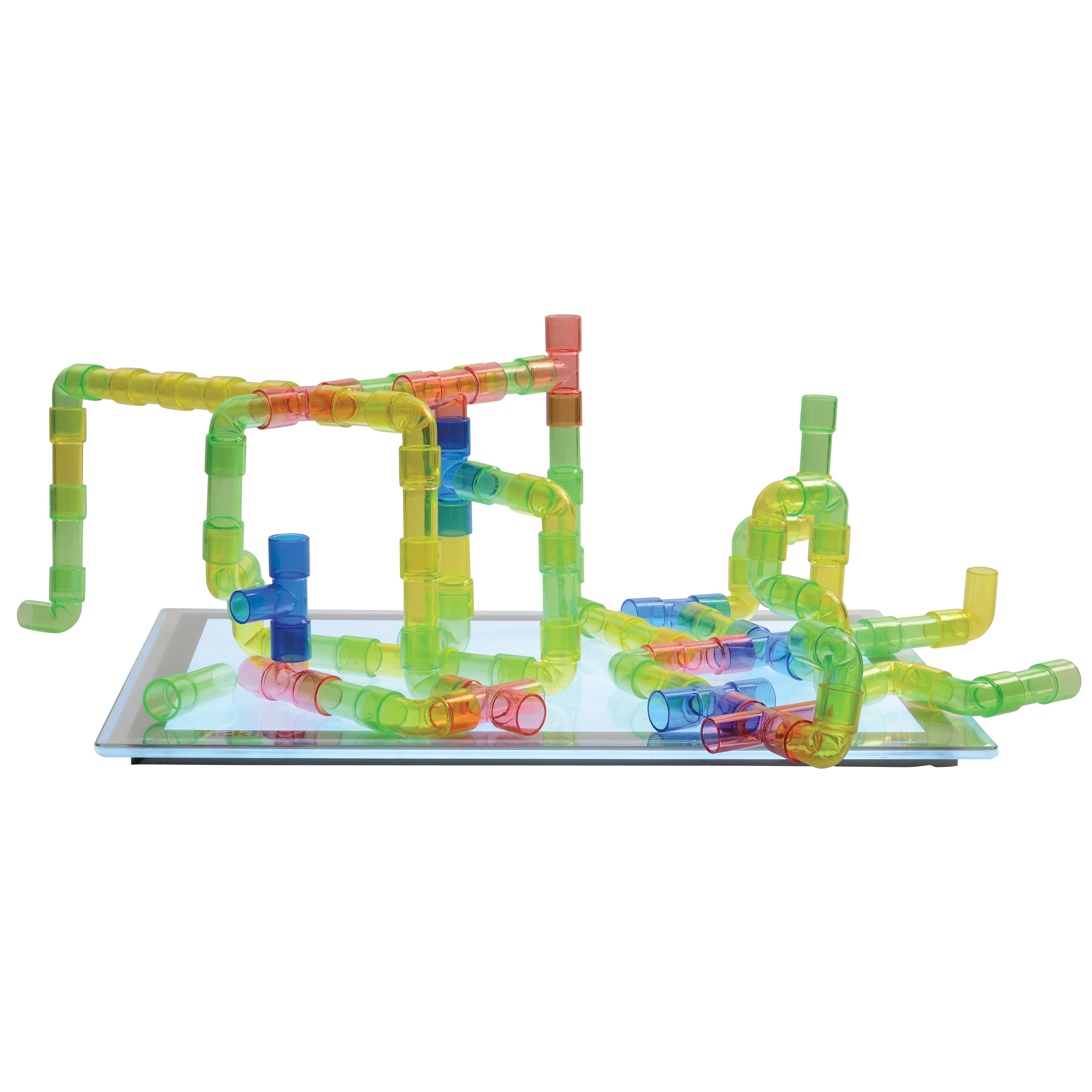 Constructive PlaythingsⓇ Translucent Pipe Builders - 80 PC