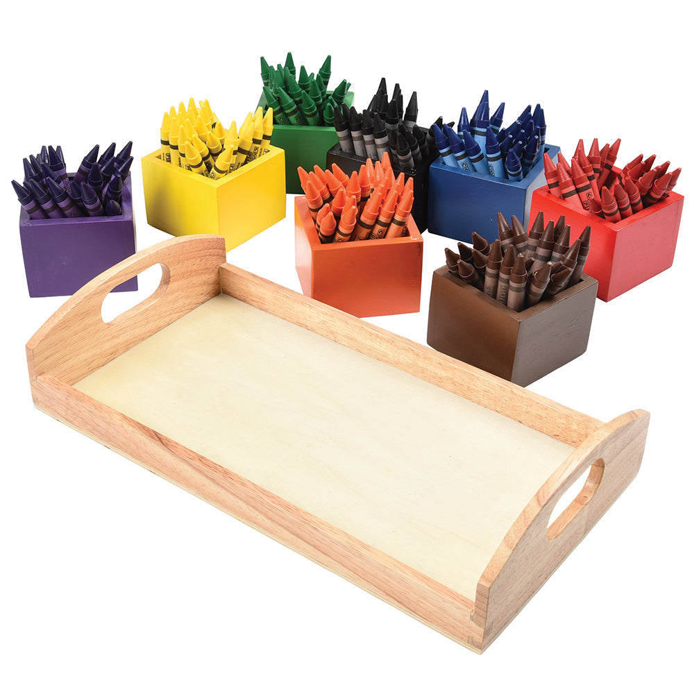 Wooden Tray with Boxes