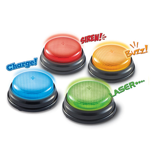 Sound and Light Answer Buzzers - Set of 4