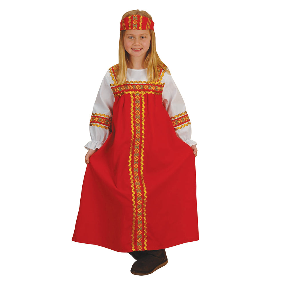 Russian Girl Kids Costume - Fits Most Children Ages 3-6