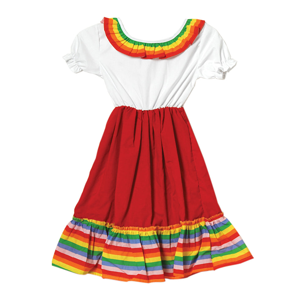 Latina Girl Kids Costume - Fits Most Children Ages 3-6 MTC-29