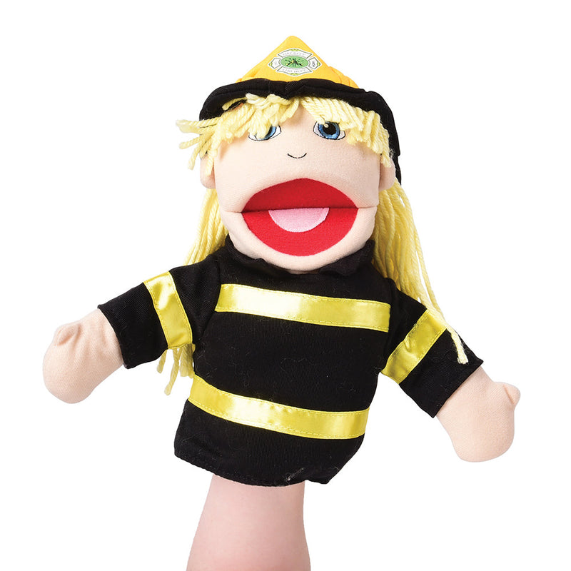 Multi-Ethnic Career Puppet - Firefighter for kids