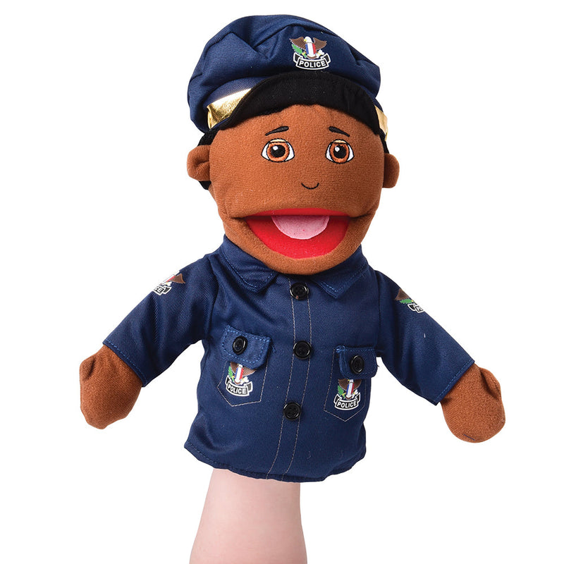 Multi-Ethnic Career Puppet - Police Officer for kids
