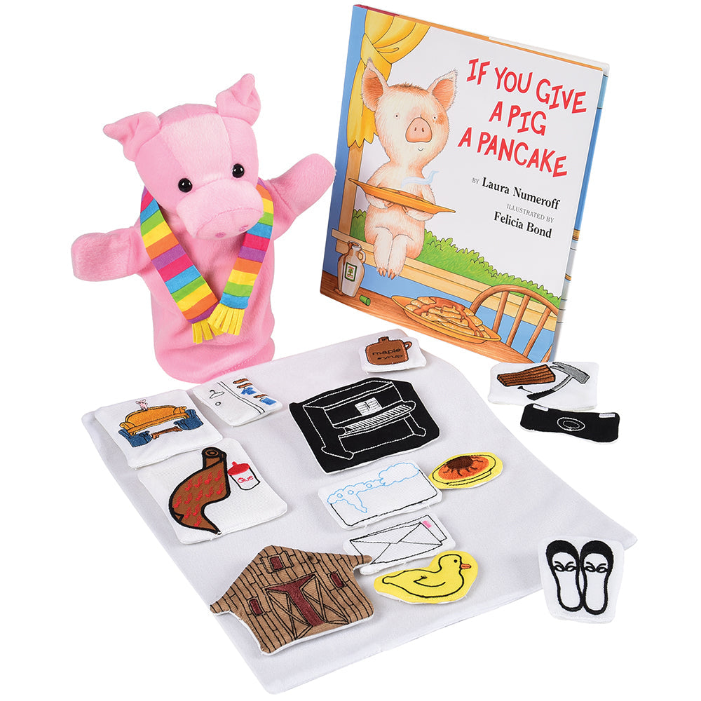 If You Give A Pig a Pancake Puppet, Props and Book Set*