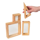 Mirrored Blocks for Kids | 8-Piece Geometric Set with Acrylic Mirrors ...