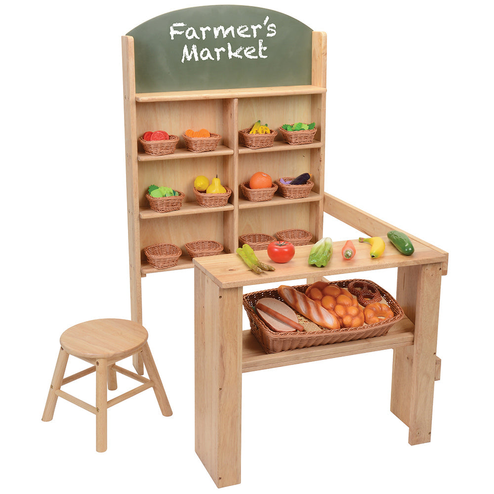 Wooden Easy Shop Market Stall Perfect for Grocery Store Play Imaginative Play Time