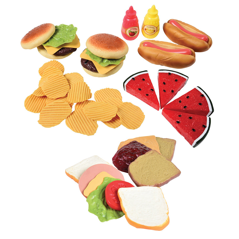 Lunch-Time Favorites Pretend Play Food | A Delicious Vinyl Toy Playset for Kids CPX-754