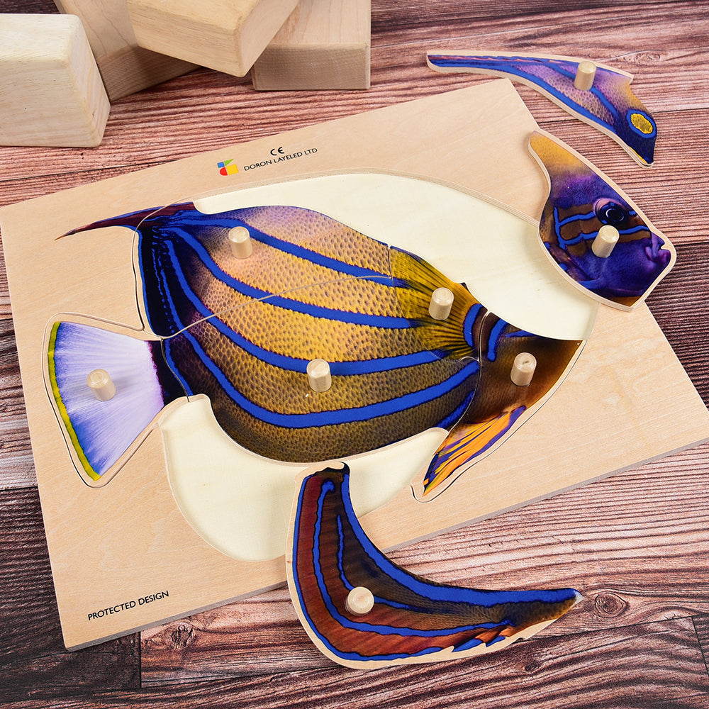 Tropical Fish Large Knobbed Puzzle