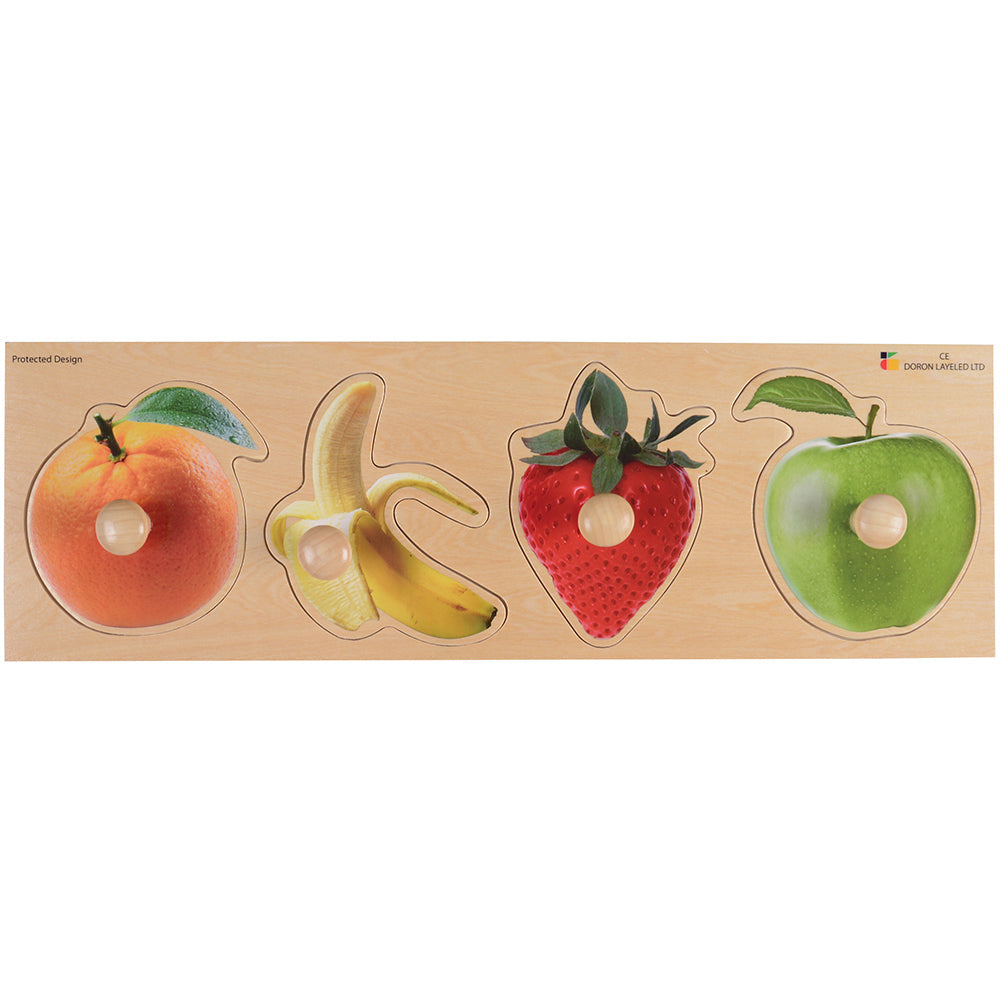 Extra Wide Knobbed Puzzle - Fruit