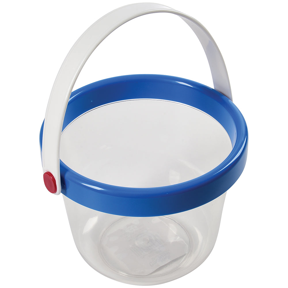 Clear Plastic Bucket for Toddlers | Durable 6.75" Classroom Sensory Bucket for A MTC-980