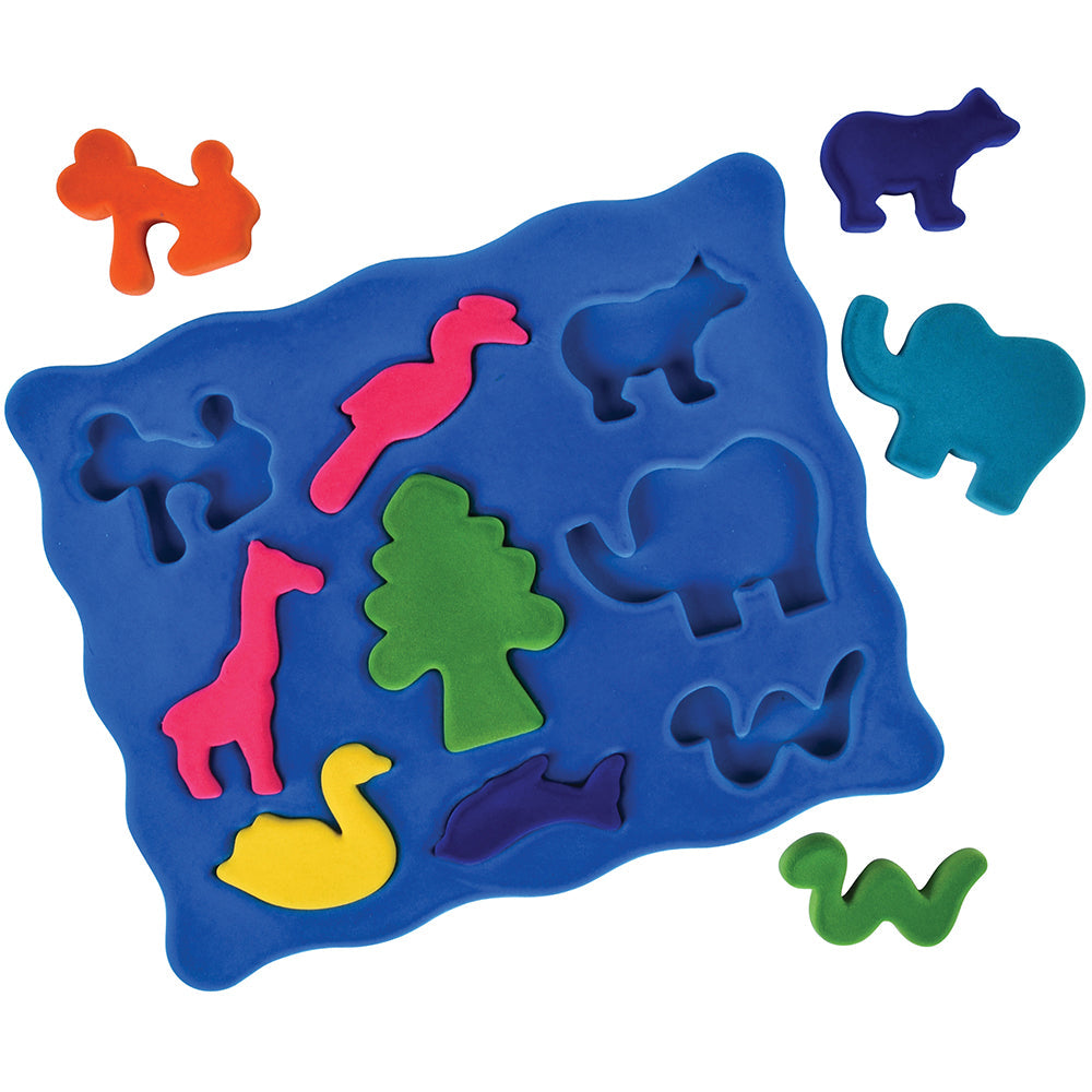Rubbabu&reg; 3D Shape Sorter Animal Shapes Puzzle