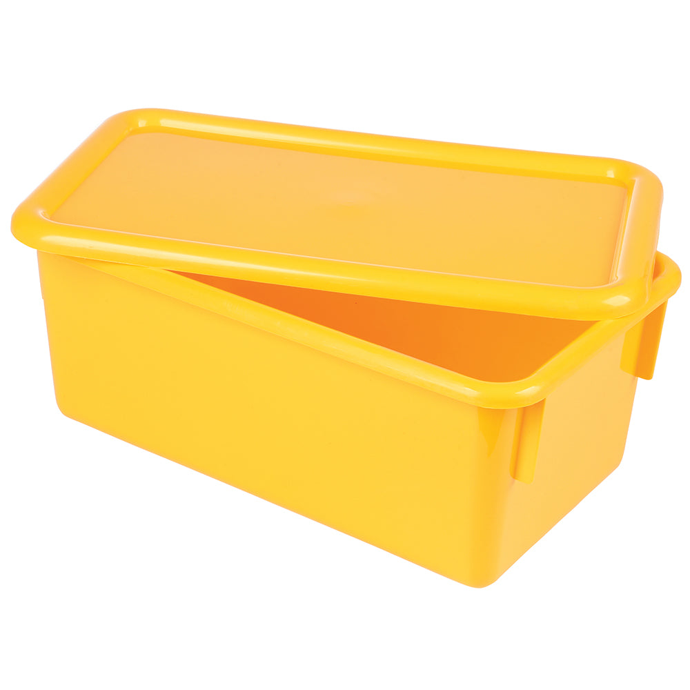 Stowaway Totes with Lids - Yellow