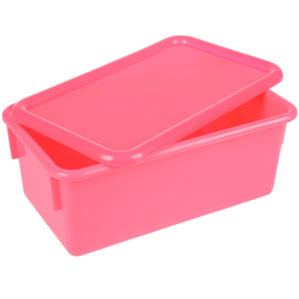 Stowaway Totes with Lids - Hot Pink