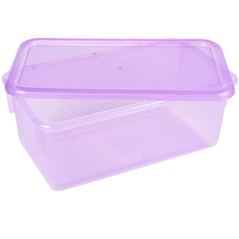 Stowaway Totes with Lids - Grape