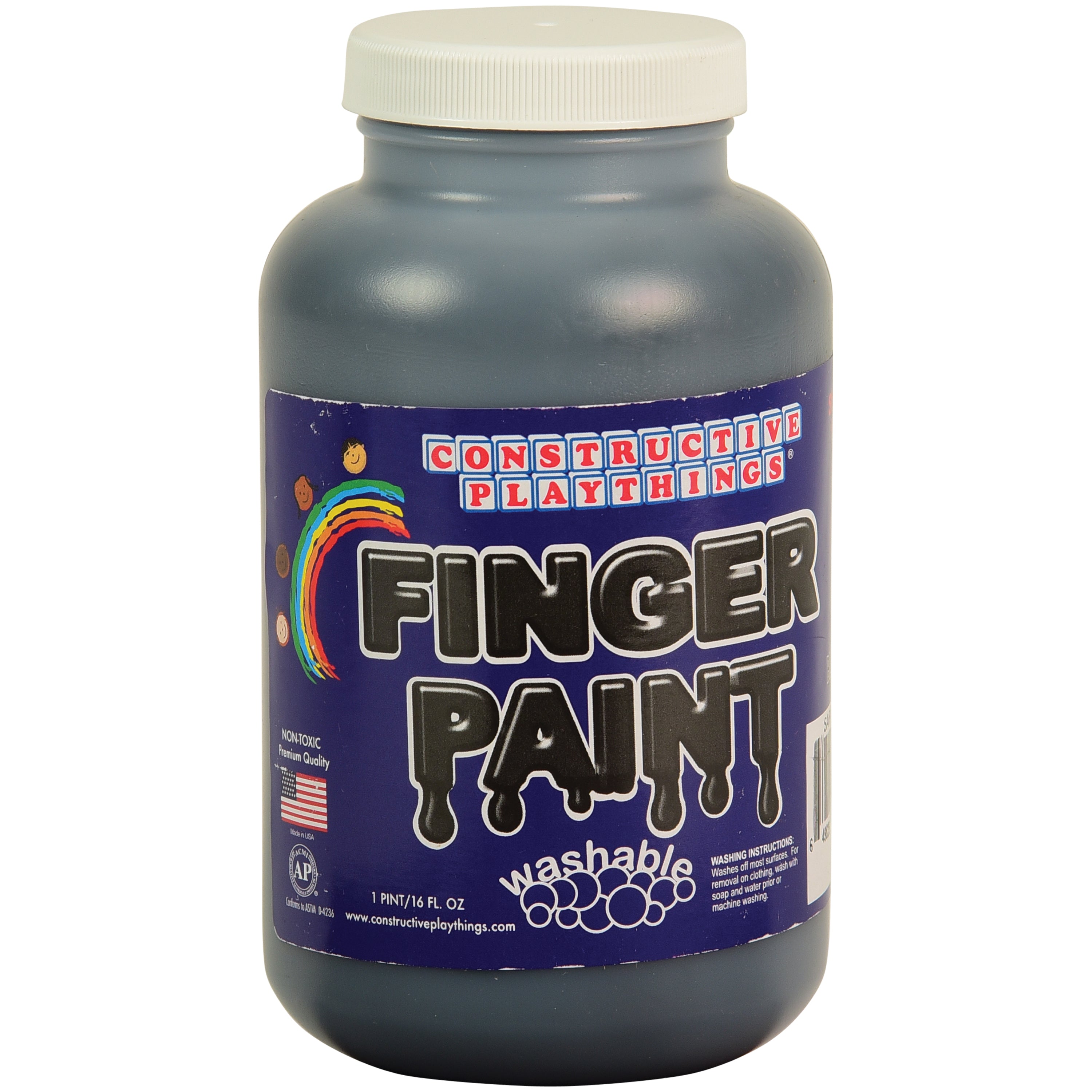 Constructive Playthings® Black Washable Finger Paint - Pint