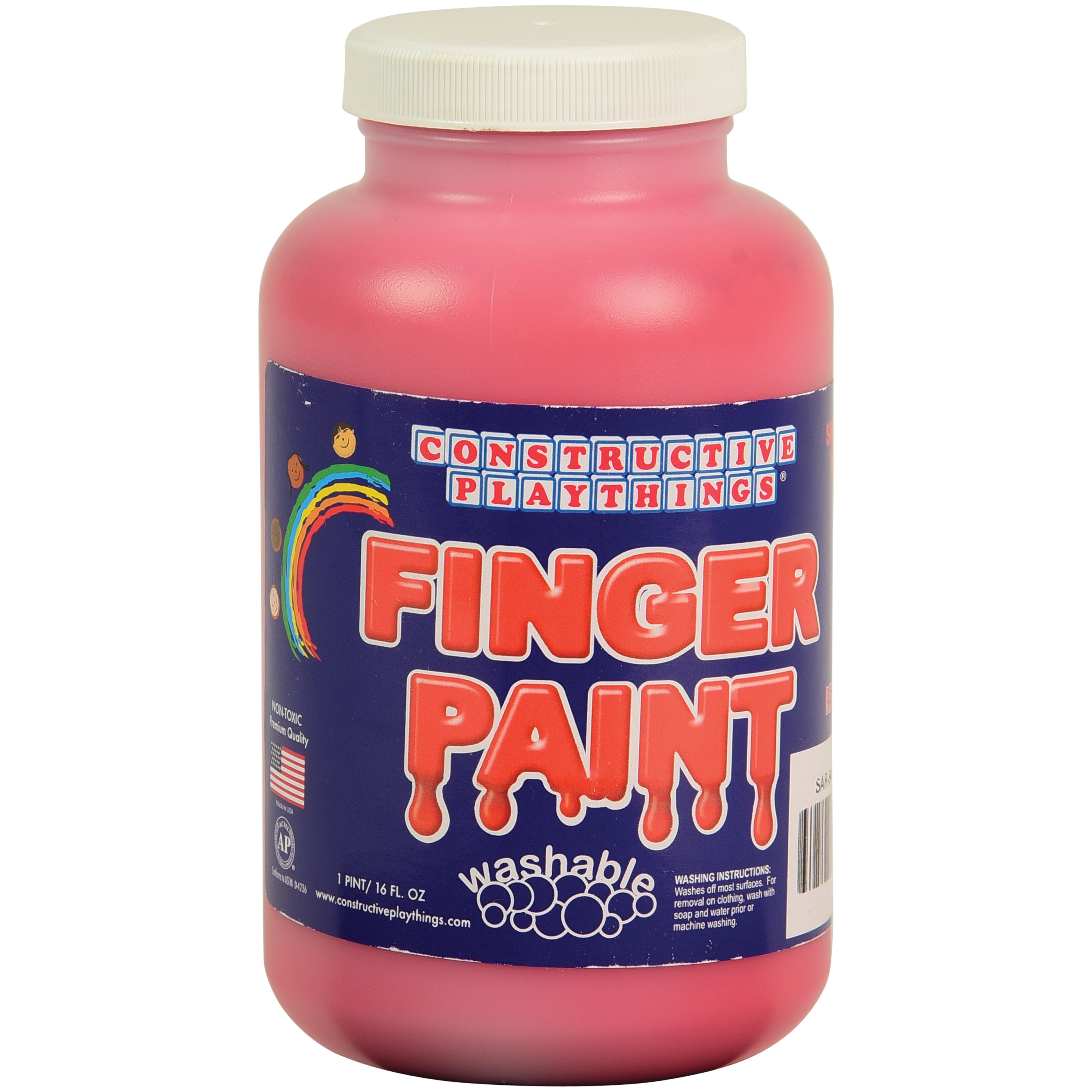 Constructive Playthings® Red Washable Finger Paint - Pint