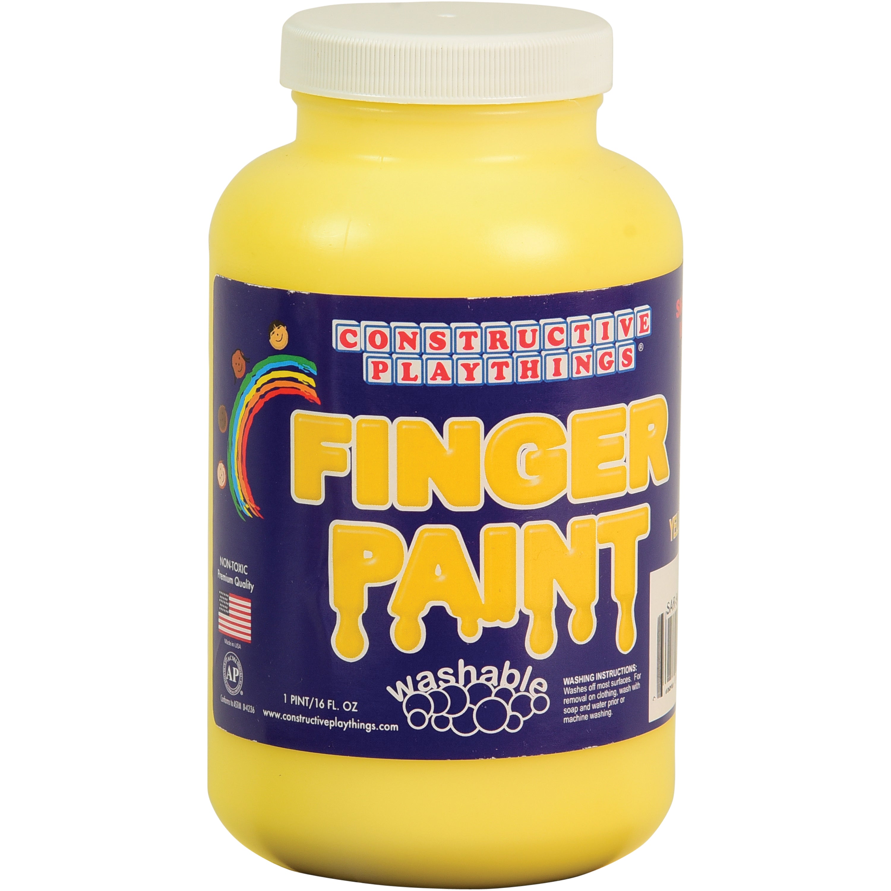Constructive Playthings® Yellow Washable Finger Paint - Pint