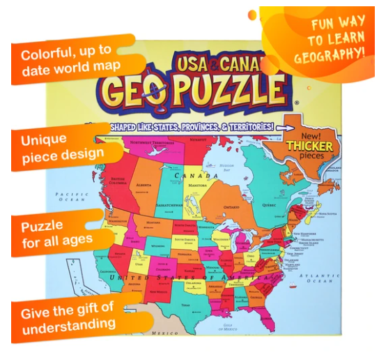 GEOPUZZLE- USA and Canada