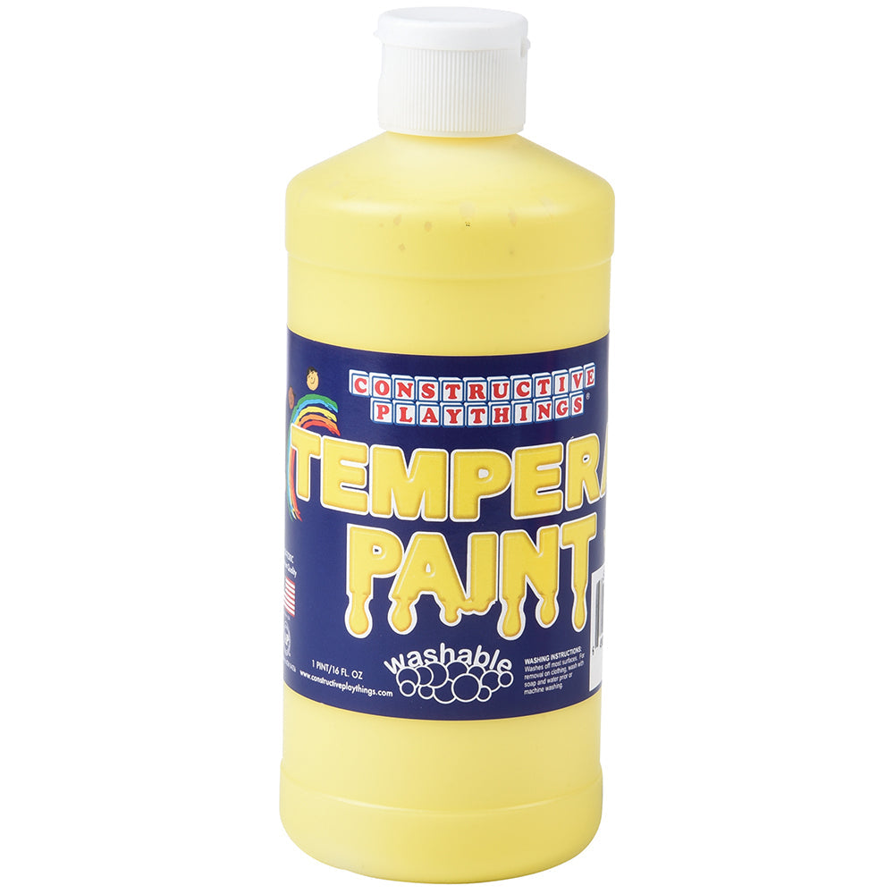 Constructive Playthings® Yellow Washable Tempera Paint - Pint