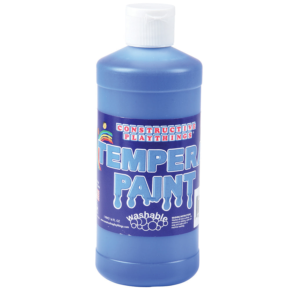 Constructive Playthings® Blue Washable Tempera Paint - Pint