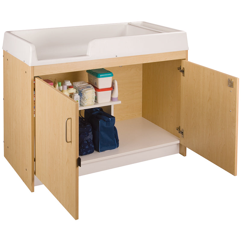 Changing Table & Cabinet-Maple