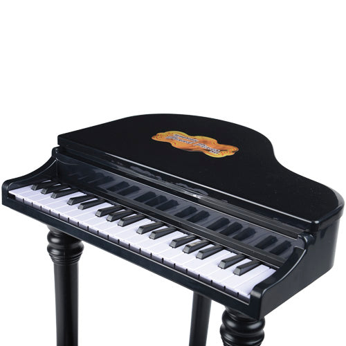 Žaislinis pianinas su mikrofonu ir tabureteŽaislinis pianinas su mikrofonu ir taburete  