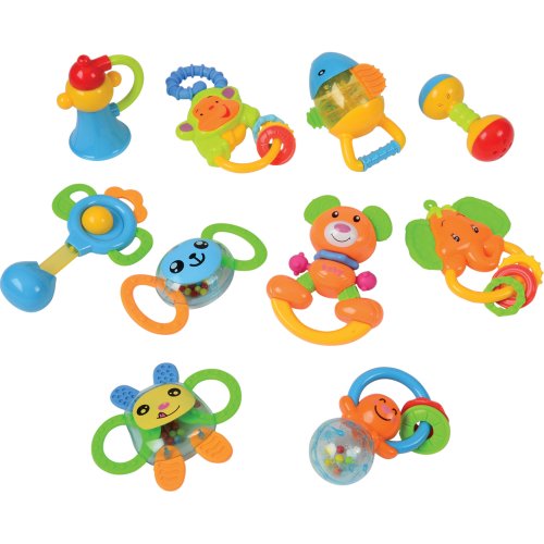 Baby Rattle Teether Toys w/ Giant Coin Bank