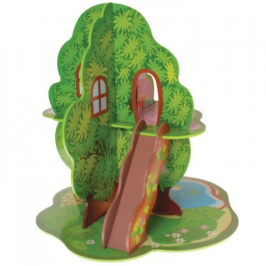 Adventure Tree House Playscape for 34" Figures MultiLevel, Swing