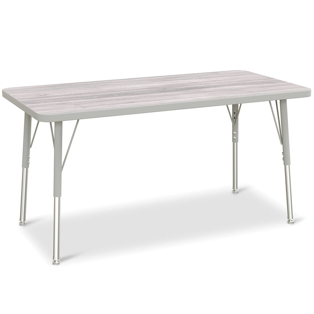 30" x 60" Gray Table JON-3060G
