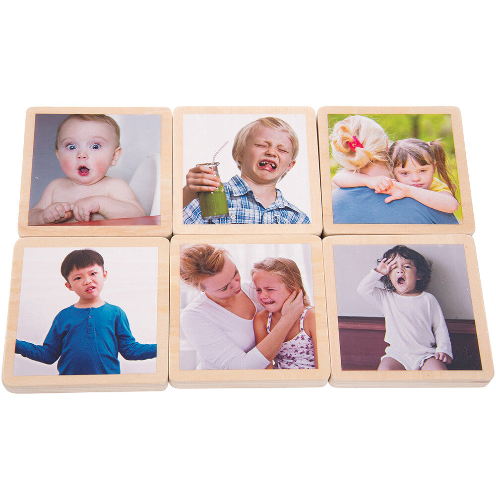 My Emotions Wooden Tiles