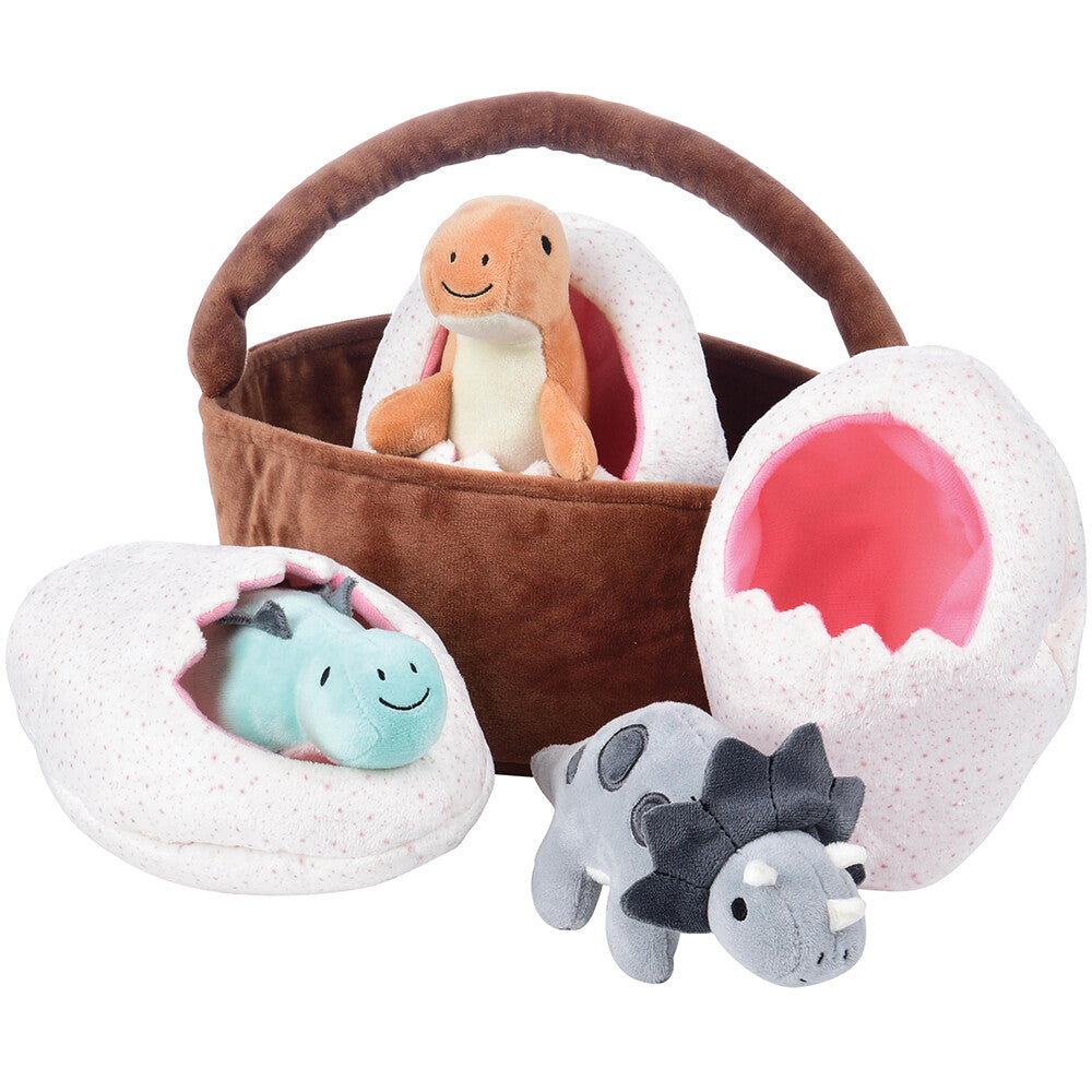 Basket of Dinos - Soft Prehistoric Play Set for Early Learning | Constructive Pl MTC-1017