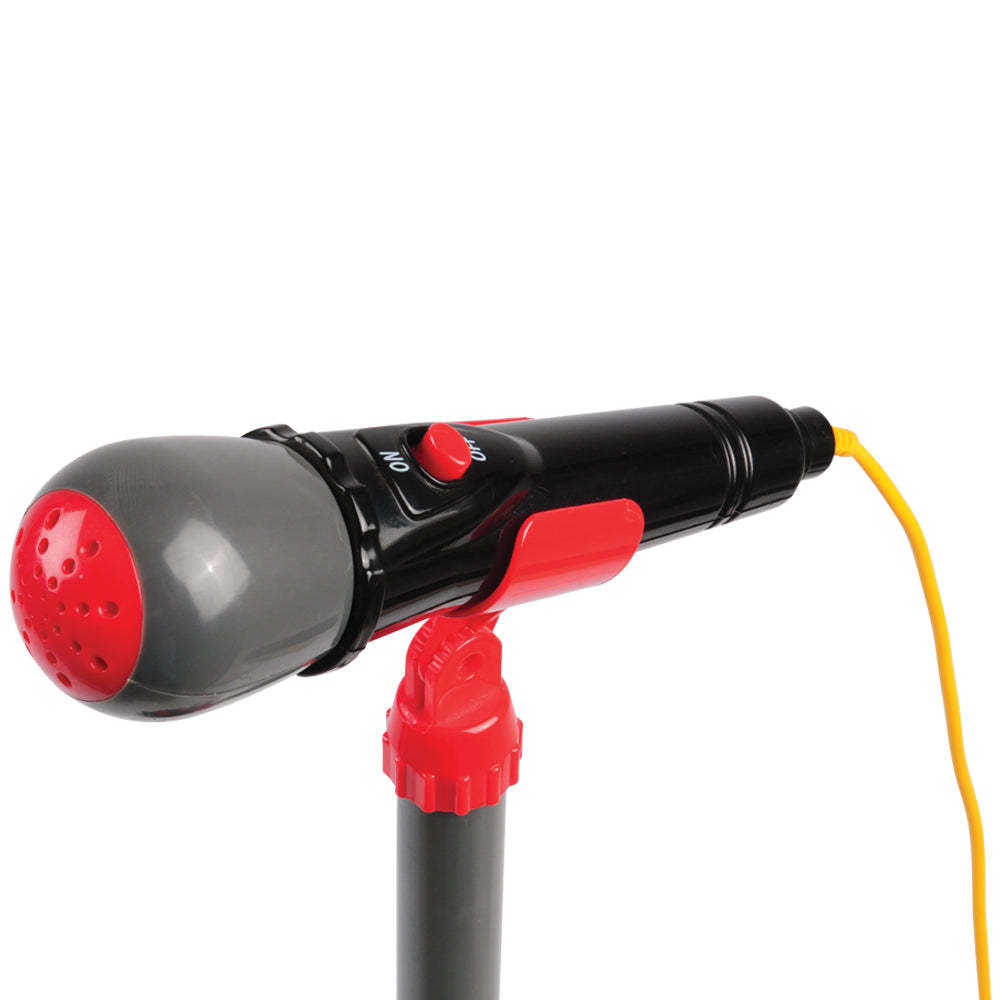 Child Microphone Reverb Stage Mic with Sound Effects for Kids | Adjustable Stand, Applause ...