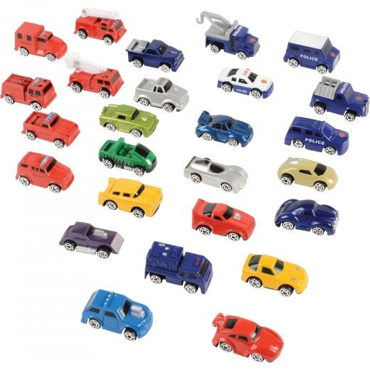 Die Cast Micro Racers Playset | 26 Vehicles & Pop-Up Cityscapes for Ages 3+