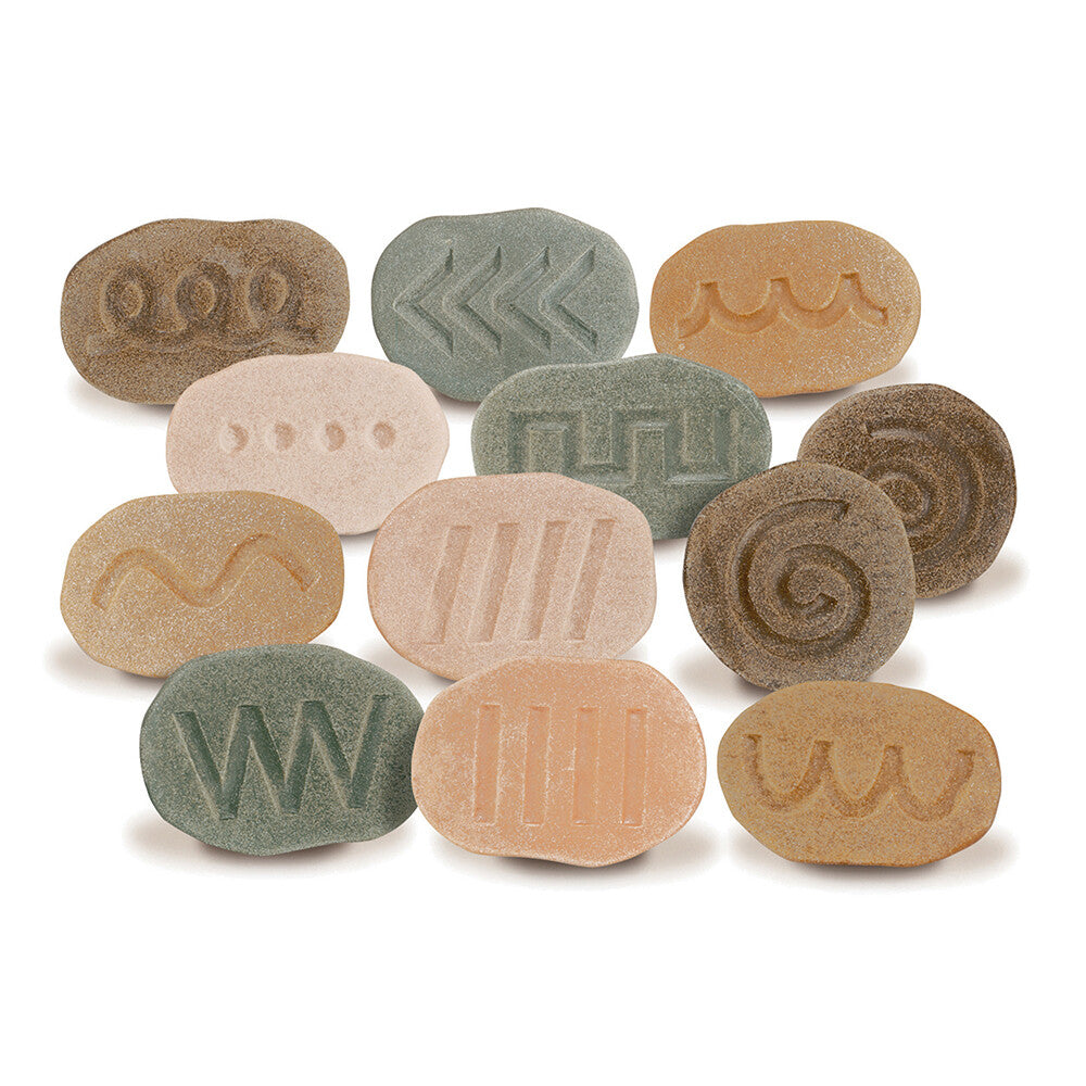 Set of 12 Pre-Writing Tactile Stones