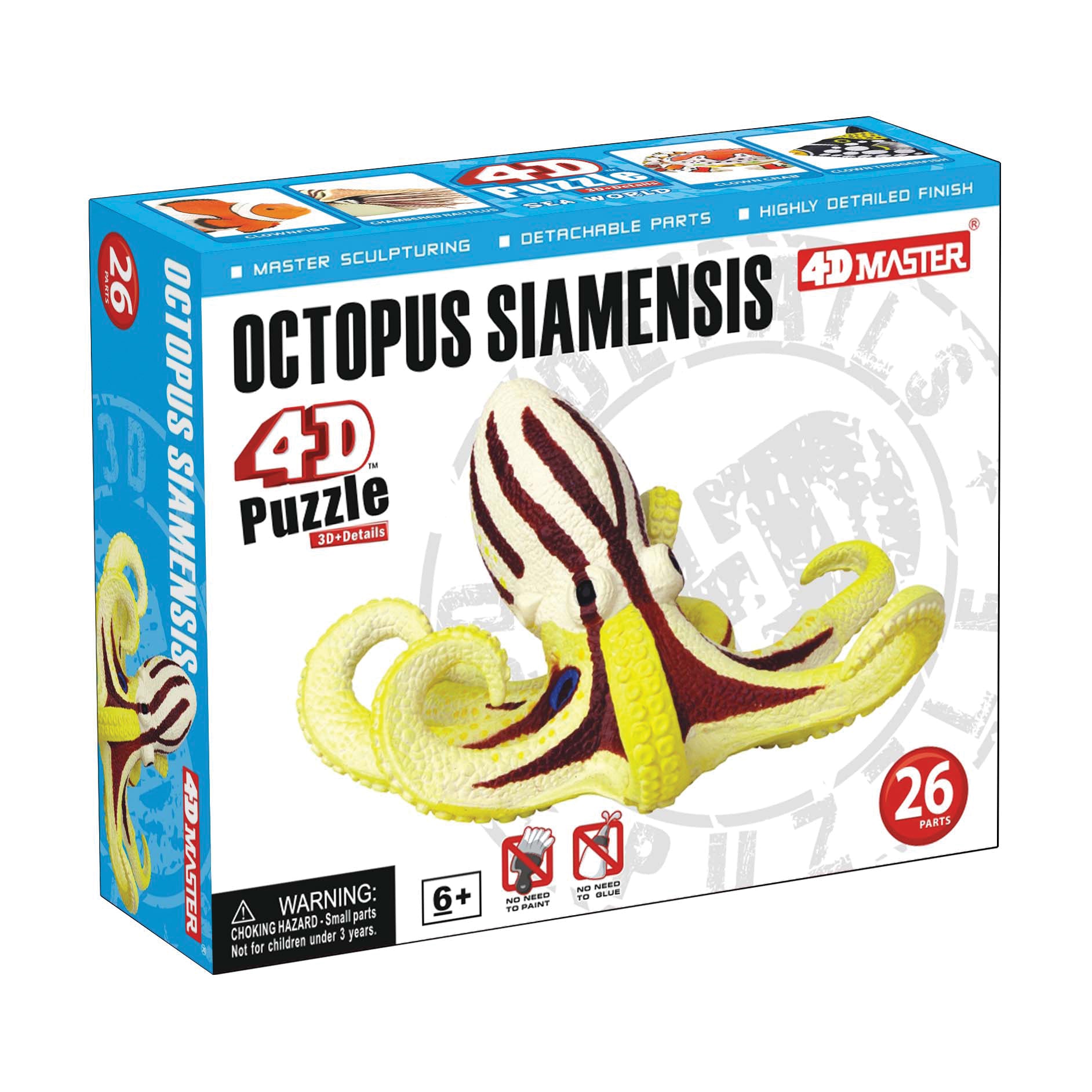 4D Puzzle - Octopus Siamensis