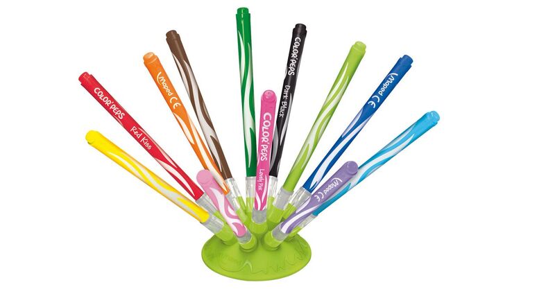 Medium Tipped Markers with Fold Out Stand